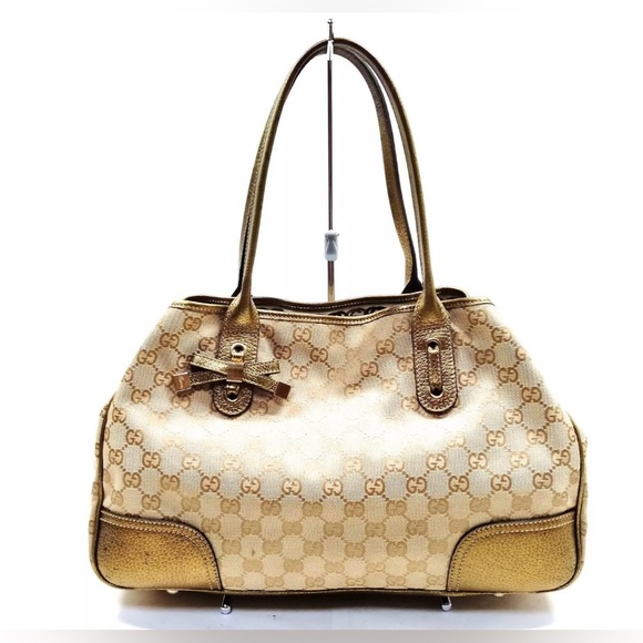 Gucci GG Monogram Princy Bow Shoulder Bag - Picture 1 of 9